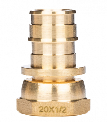 1135766 USYSTEMS штуцер с накидной гайкой латунный для труб PE-Xa 20-G3/4"НГ, тип 1 '70Ф